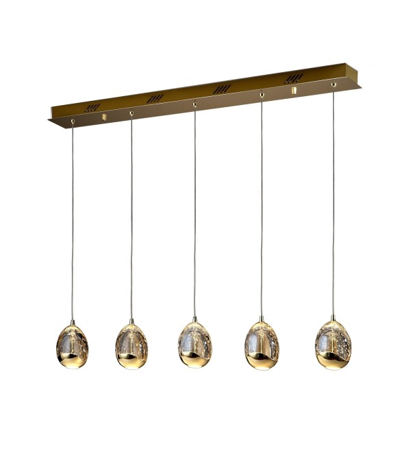Подвесной светильник Rocio LED 5L золотой