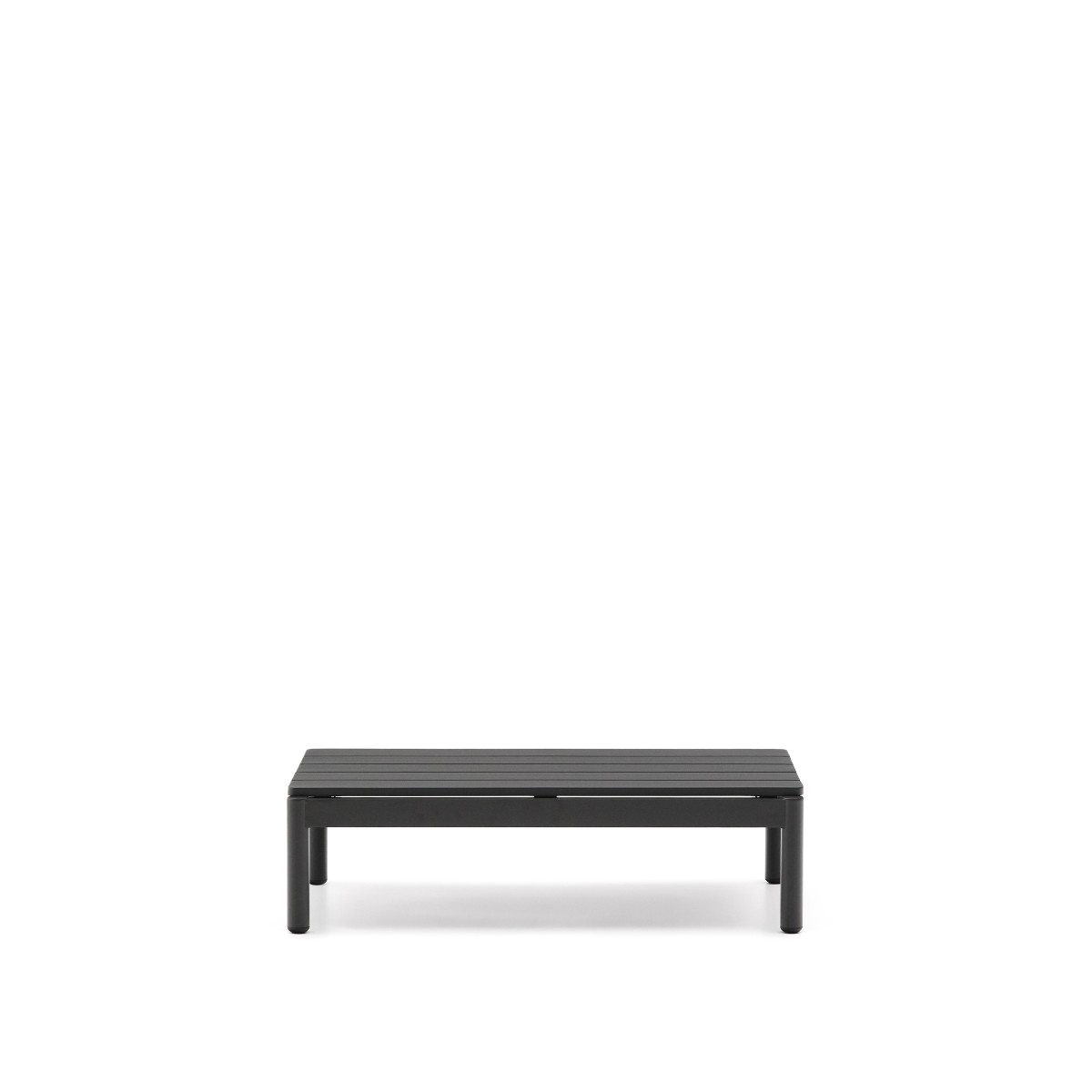 Журнальный столик Sorells из серого алюминия 57 x 91 см
