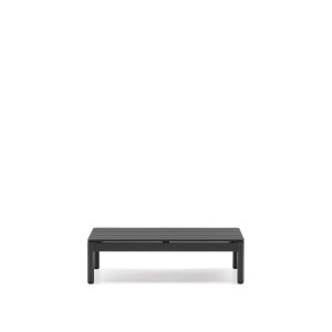 Журнальный столик Sorells из серого алюминия 57 x 91 см