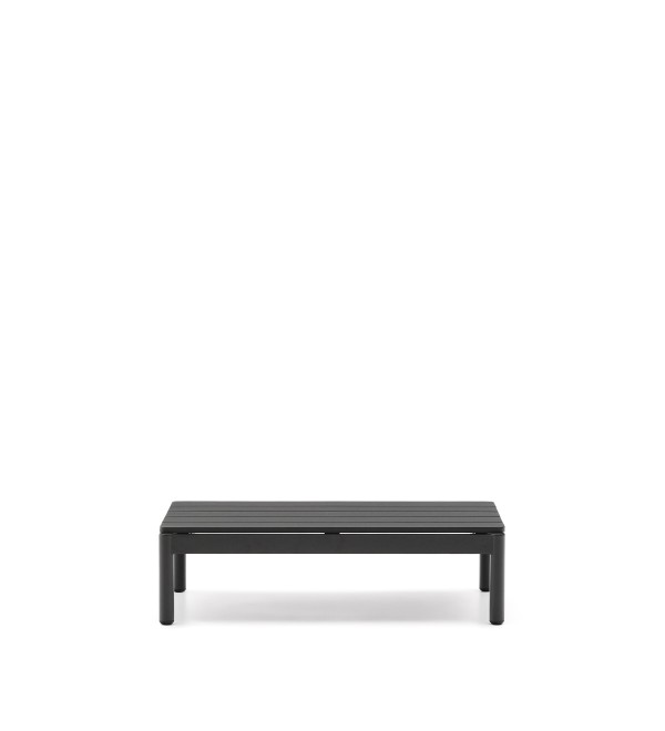 Журнальный столик Sorells из серого алюминия 57 x 91 см