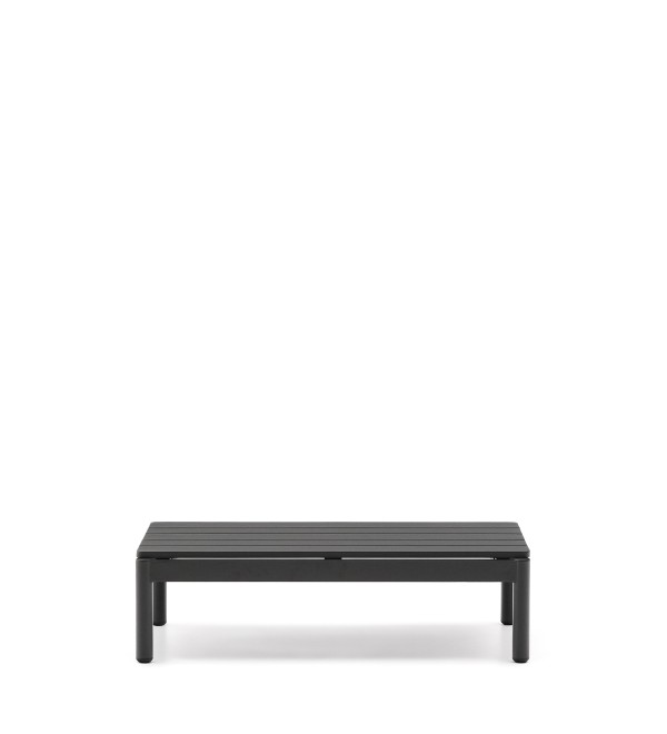 Журнальный столик Sorells из серого алюминия 57 x 91 см