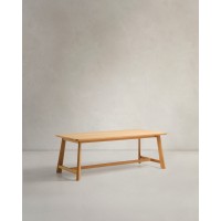 Стол Idun из шпона и массива дуба с натуральной отделкой 200x100см