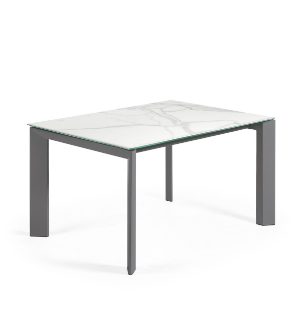 Стол Atta 140 (200) x90 антрацит, керамика