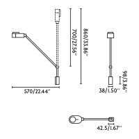 Белый настенный светильник INVITING 6W 2700K-4800K