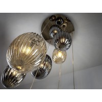 Подвесной светильник Ovila дымчатый/янтарный 13L