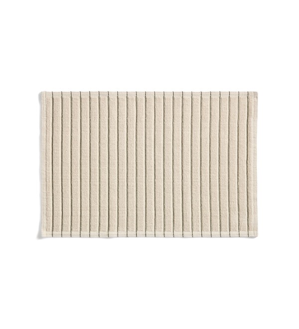 Хлопковый коврик для ванной Merade с зелеными полосками, 50 x 80 см