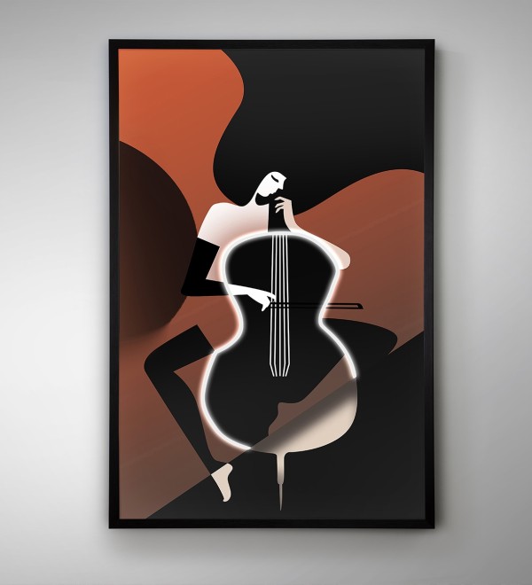 Картина Violonchelo LED 80X120