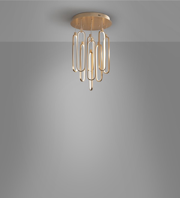 Люстра Colette 9L розовое золото