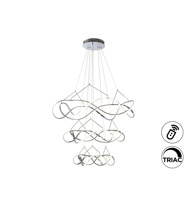 Люстра Molly 3 кольца 110D хром DIM