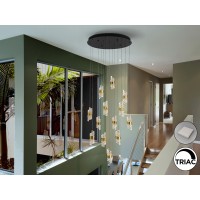 Люстра Iliada 13L черный/золотой D70