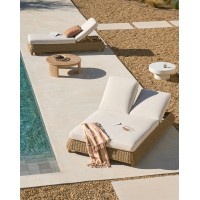 Двойной шезлонг Meria из искусственного ротанга