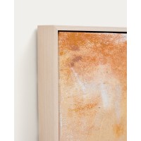 Абстрактная картина Selnar желтая 182 x 47 см