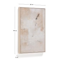 Абстрактная картина Selnar бежевая 60 x 90 см