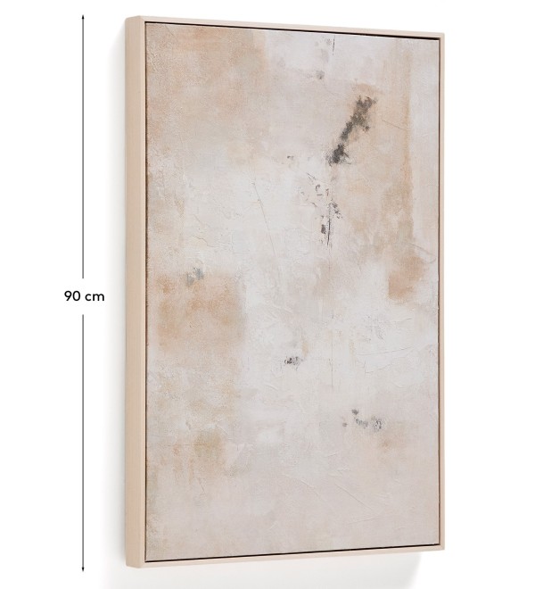 Абстрактная картина Selnar бежевая 60 x 90 см