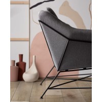 Диван Brida графитовый 128 см