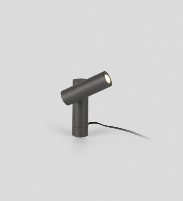 Темно-серая лампа Spy 145 на столбе  LED 6W 3000K 30°
