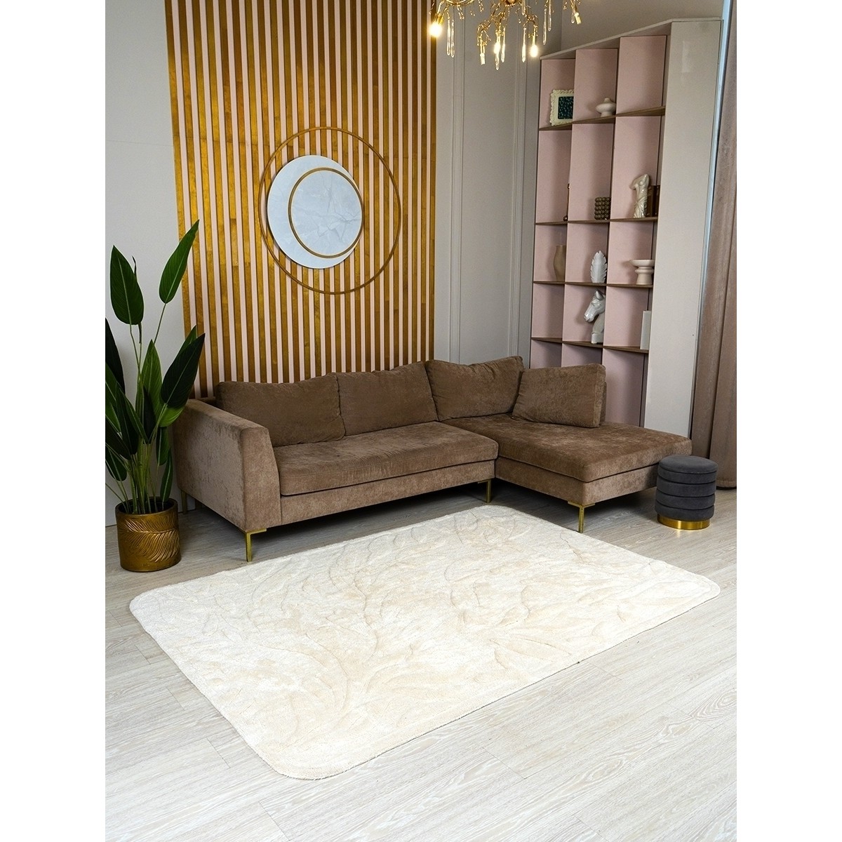 Хлопковый ковер Lillaland Sankofa natural 160*230
