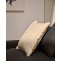 Чехол для подушки Enari из хлопка с разноцветной окантовкой, 50 x 50 см.