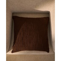 Чехол для подушки Solly из 100% хлопка, вафельный, коричневый, 50 x 50 см