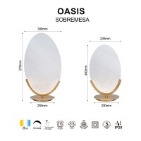 9652 Настольная лампа OASIS