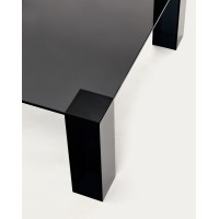 Журнальный столик Adularia из стекла темно-серого цвета 85 x 85