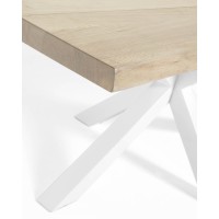 Обеденный cтол Arya 160x90 белый отбеленный дуб