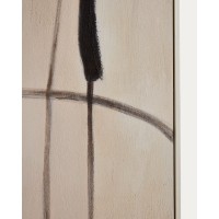 Абстрактная картина Meril в бежевых тонах, 80 x 100 см