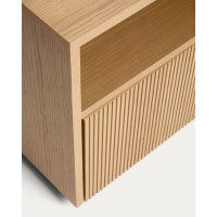 Прикроватная тумба Helvine из дубового шпона, 45 x 52 см