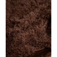 Плед из искусственного меха шоколадно-коричневого цвета Seruva 140 x 200 см