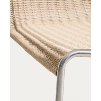 Уличное кресло Tavari из бежевой веревки и стали