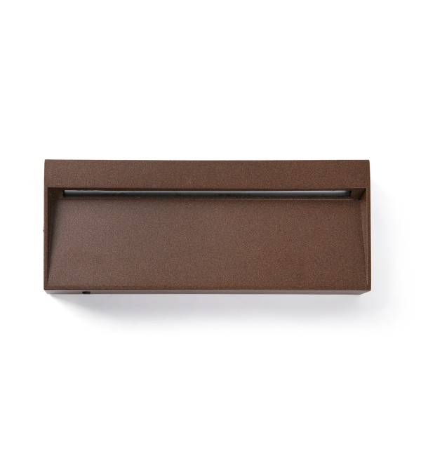 Уличный настенный светильник DUNE APLIQUE RECTANGULAR темно-коричневый 6W 4CCT