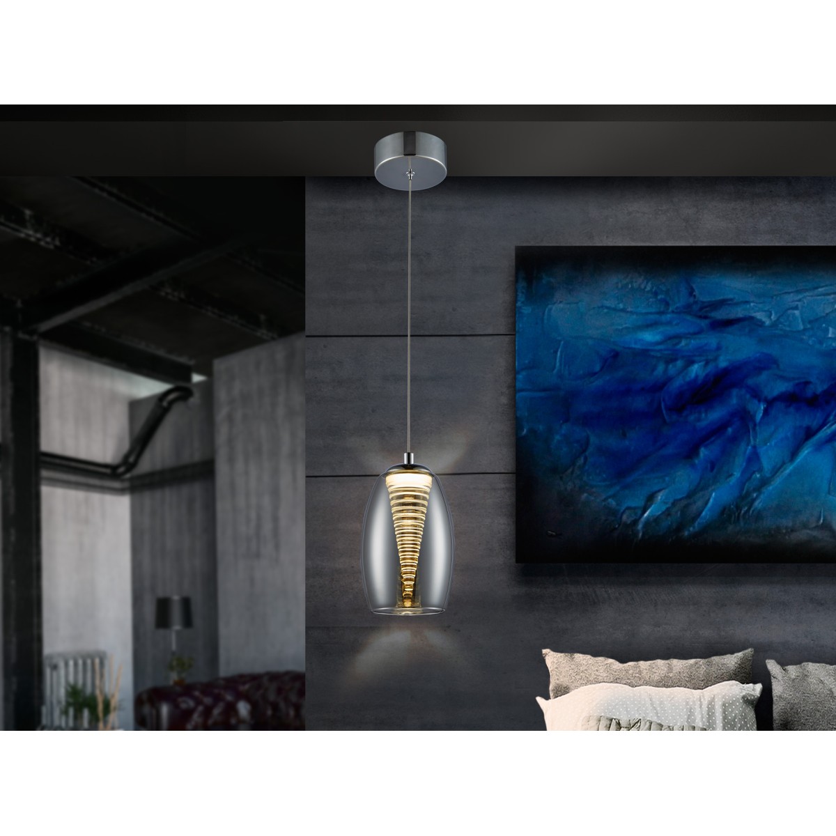 Подвесной светильник Nebula 1L LED хром