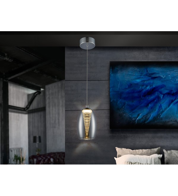 Подвесной светильник Nebula 1L LED хром
