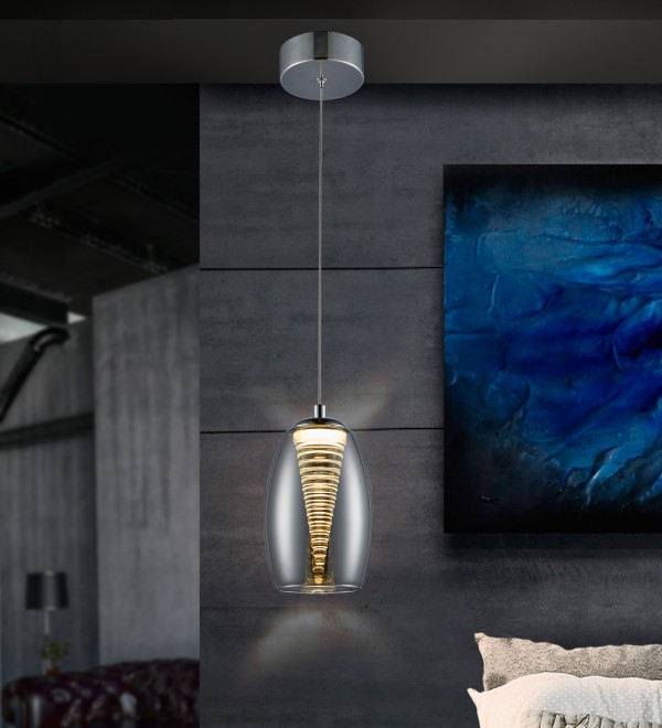 Подвесной светильник Nebula 1L LED хром