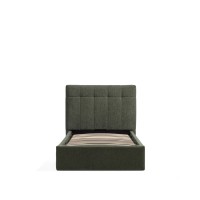 Кровать Darnela из шенилла цвета мха, для матраса 90 x 200 см