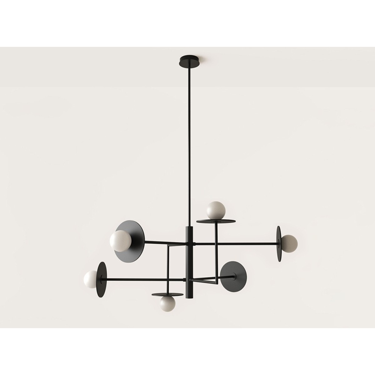 Подвесной светильник Miro 6L / металлические диски 1289/20