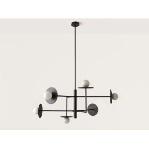 Подвесной светильник Miro 6L / металлические диски 1289/20