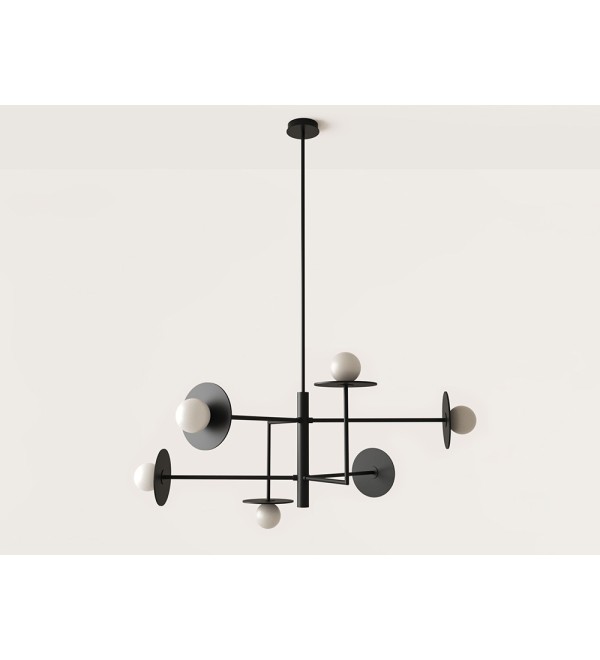 Подвесной светильник Miro 6L / металлические диски 1289/20