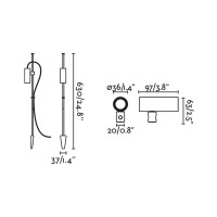 Ландшафтный светильник CLAP 630 черный LED 6W 3000K 38° 24V