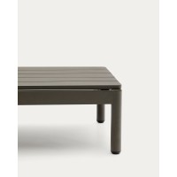 Журнальный столик Sorells из зеленого алюминия 57 x 91 см