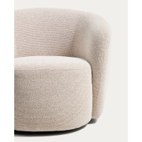 Поворотное кресло Odenia из бежевого микробукле