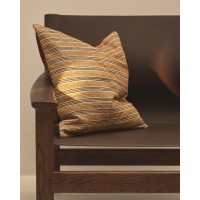 Чехол на подушку Tavina из 100% хлопка с коричневой вышивкой 50 x 50 см