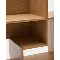 Модульный стеллаж Ina из шпона дуба с натуральной отделкой 80 x 80 см
