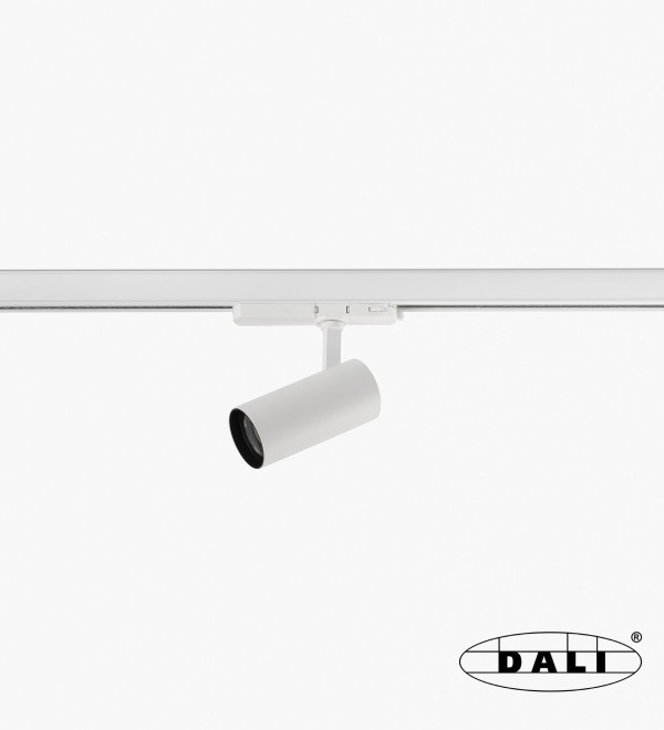 Белый Трековый светильник Fost Ø64 28W 25° 2700K CRI97 DALI