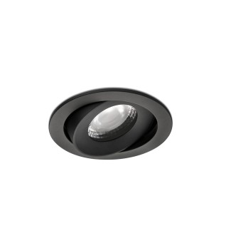 KIVI Встраиваемый светильник ORIENTABLE черный 7W 3000K 36° IP44