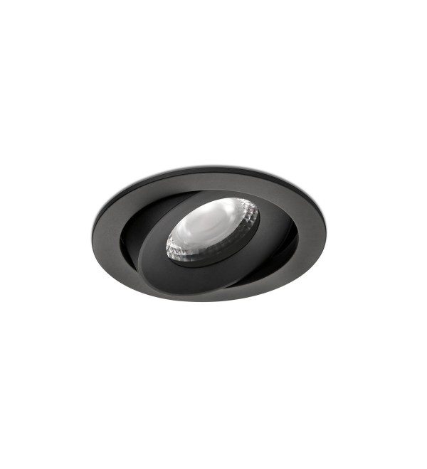 KIVI Встраиваемый светильник ORIENTABLE черный 7W 3000K 36° IP44