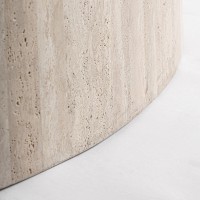 Обеденный стол Thiennes 220x100 из светло-коричневого травертина