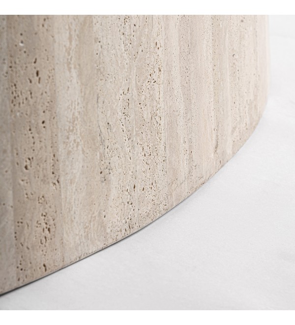 Обеденный стол Thiennes 220x100 из светло-коричневого травертина