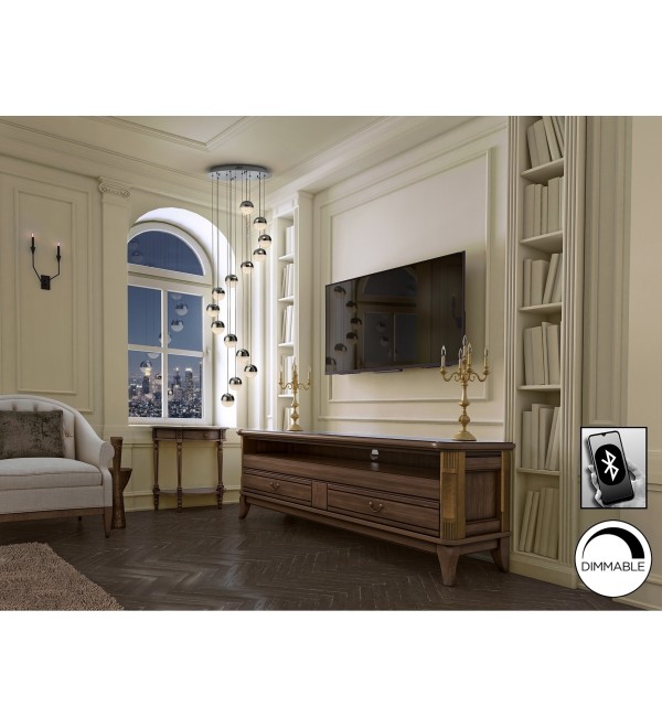 Подвесной светильник Sphere LED 14L Ø51 DIM BLUETOOTH хром