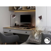 Cuco Настольная лампа LED с отделкой Corten
